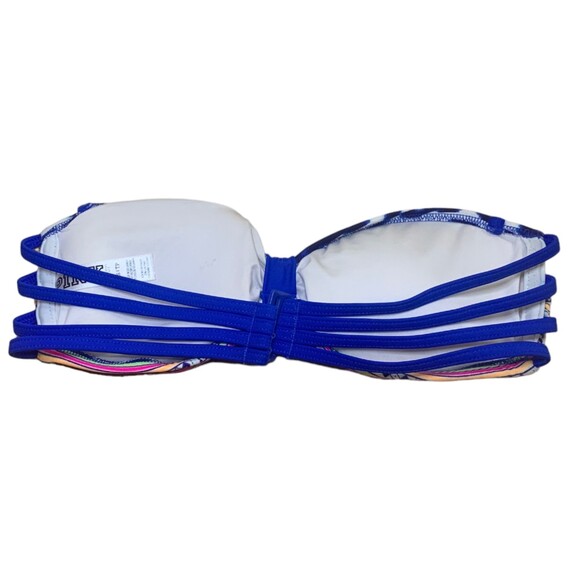 Victoria's Secret PINK Tribal Print Bandeau Bikini Top Blue Size Extra Small XS - Picture 2 of 3